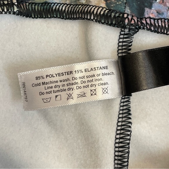 BlackMilk Take My Monet Black Art to Wear Floral Spring Flower Overalls - Picture 8 of 13